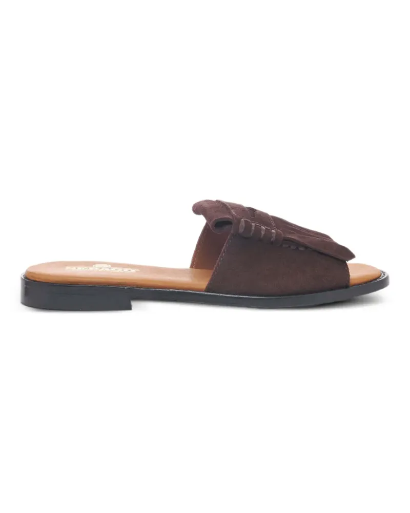 Sebago fringe-detail penny-slot sandals - Braun Braun
