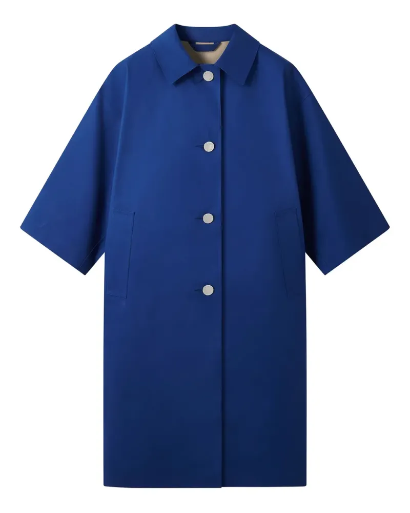 MACKINTOSH Kurzärmeliger Collin Mantel - Blau Blau