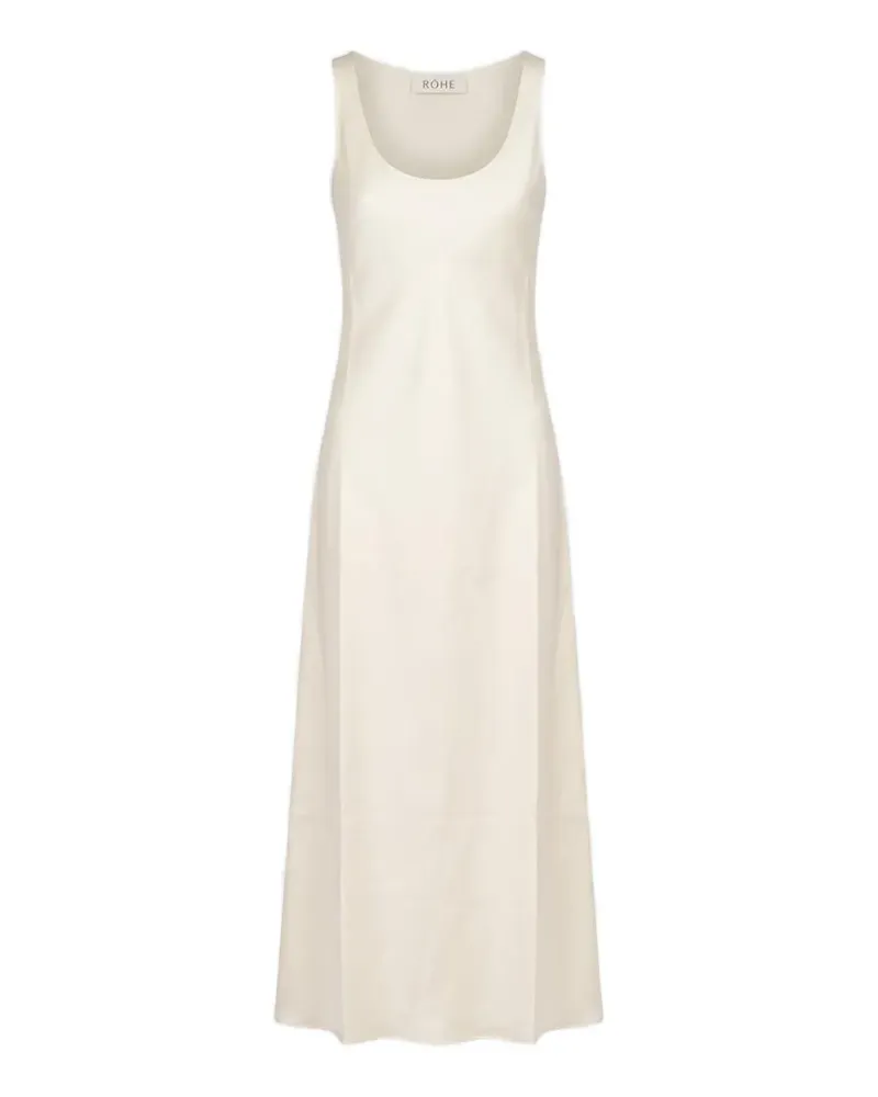 Róhe scoop-neck satin maxi dress - Nude Nude