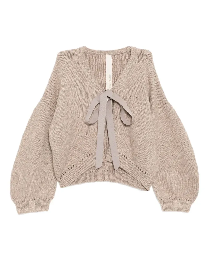 forme d'expression Cardigan mit abgerundetem Saum - Nude Nude