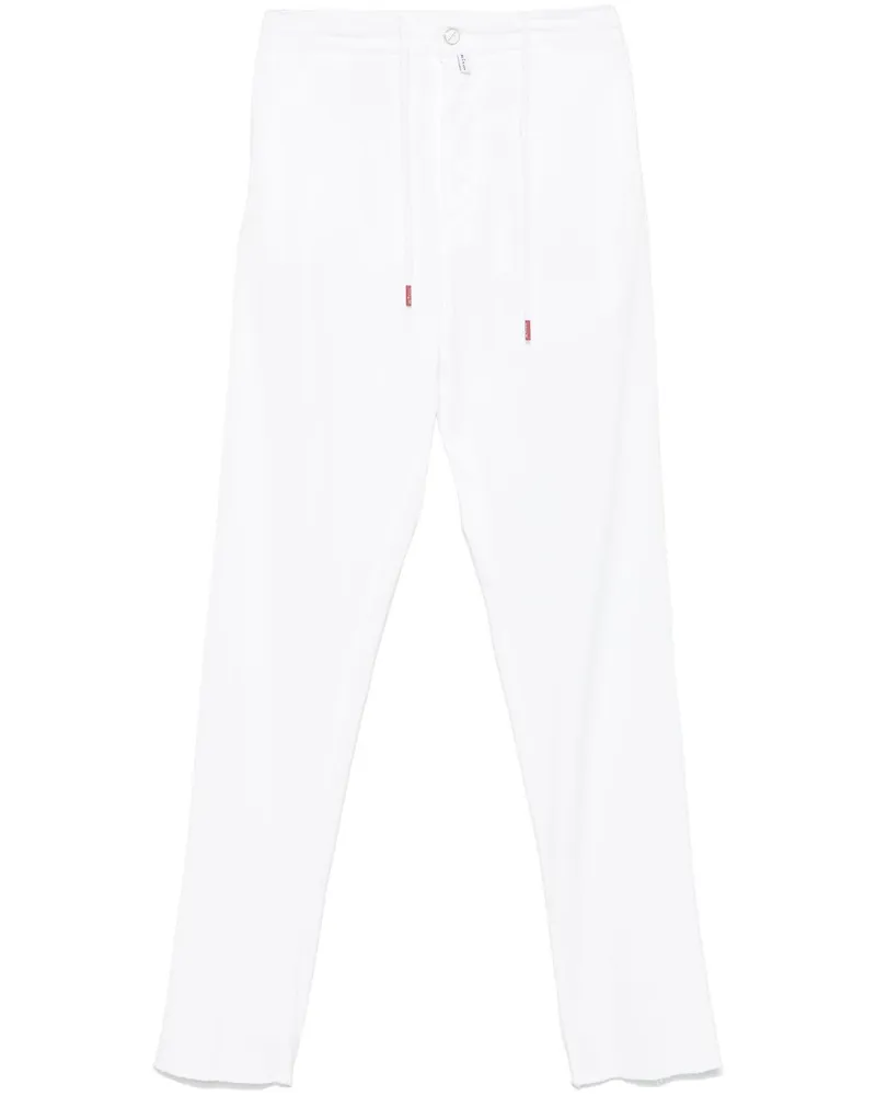 Kiton Hose mit Tapered-Bein - Weiß Weiß
