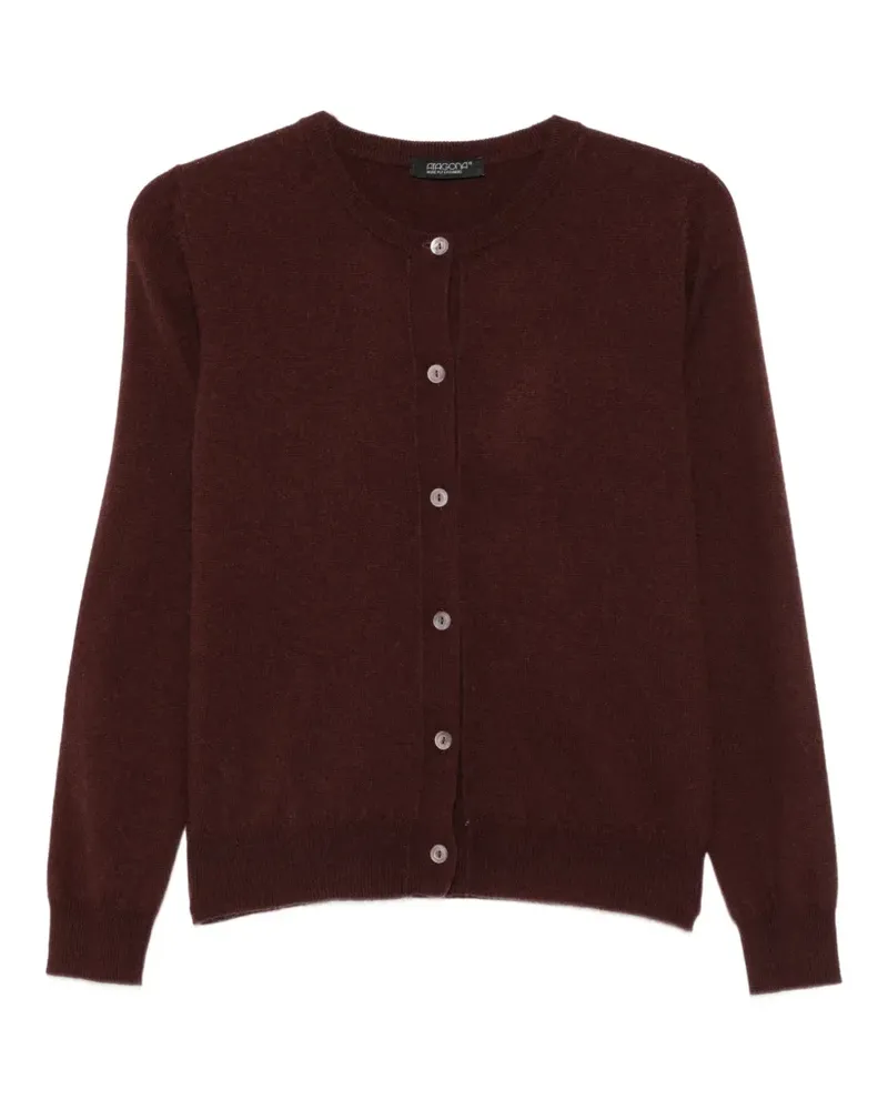 ARAGONA button-up knitted cardigan - Braun Braun