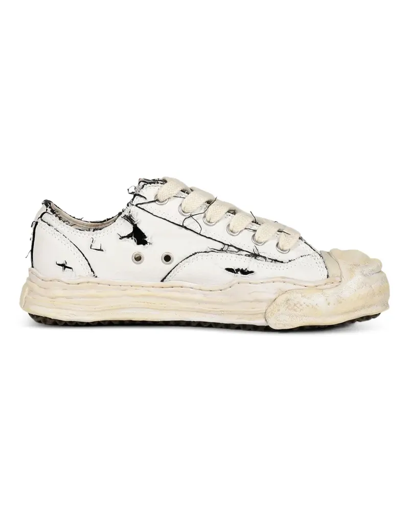 MIHARAYASUHIRO Hank Ripping Sneakers aus Canvas - Weiß Weiß