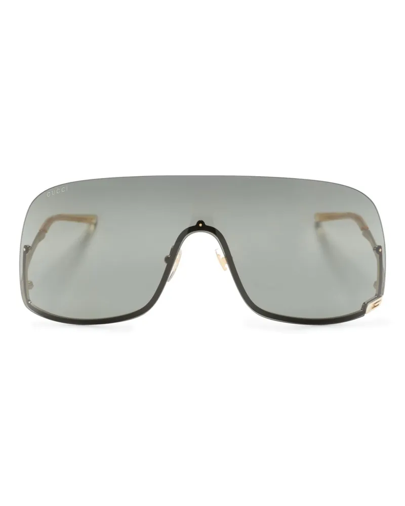 Gucci Sonnenbrille im Halbrand-Design - Schwarz Schwarz