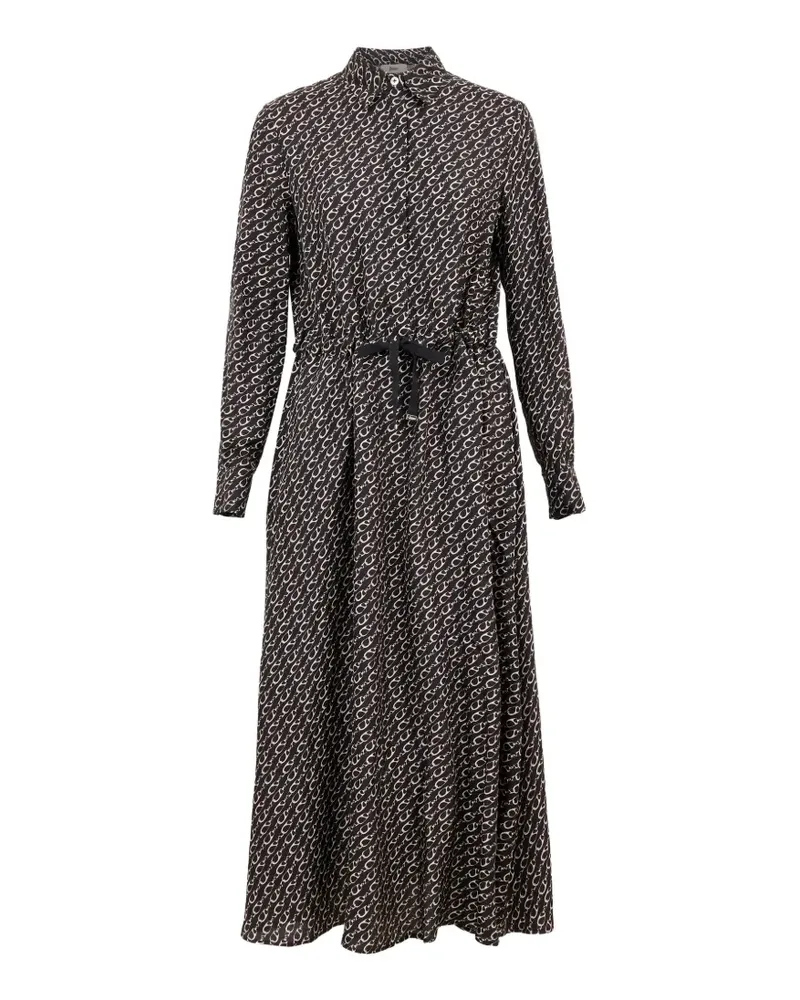 Herno printed silk shirt dress - Schwarz Schwarz
