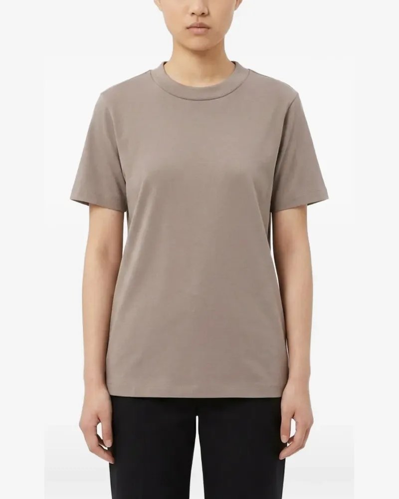 Fear of God ribbed logo-patch T-shirt - Grau Grau