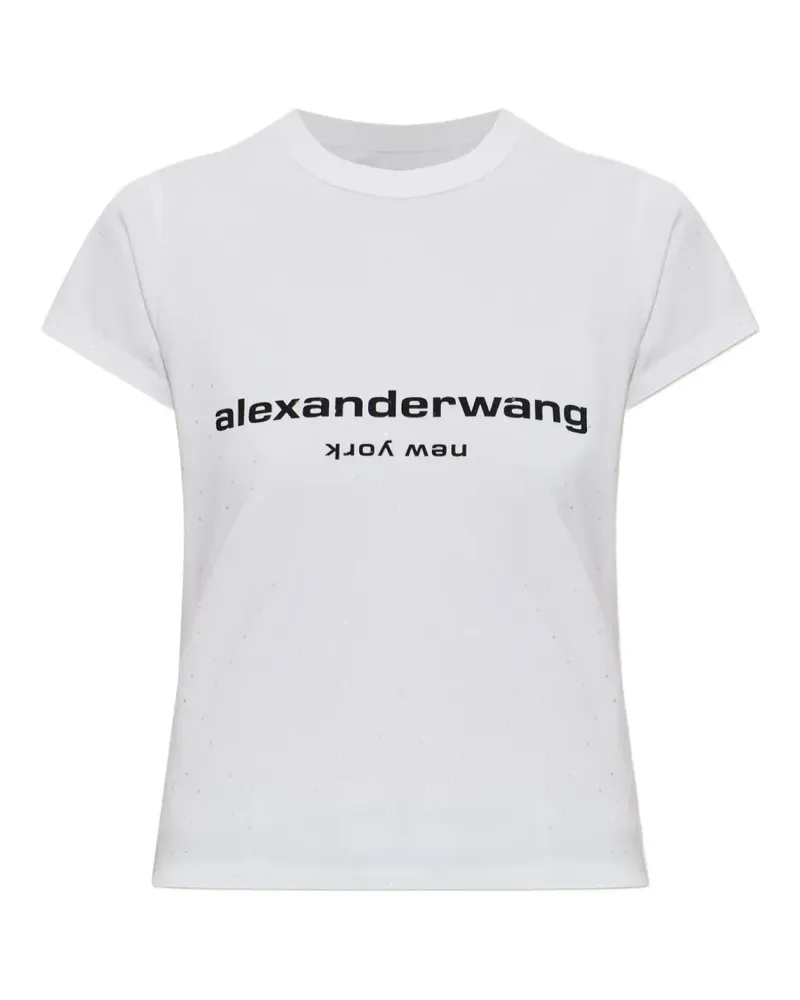 Alexander Wang lettering cotton T-shirt - Weiß Weiß