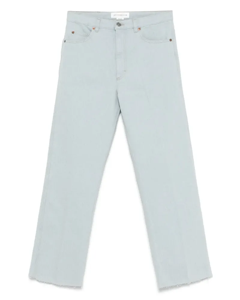 Victoria Beckham Jeans mit Logo-Patch - Blau Blau