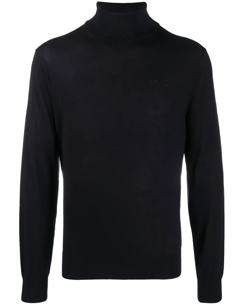 Armani Exchange Pullover mit Rollkragen - Blau Blau