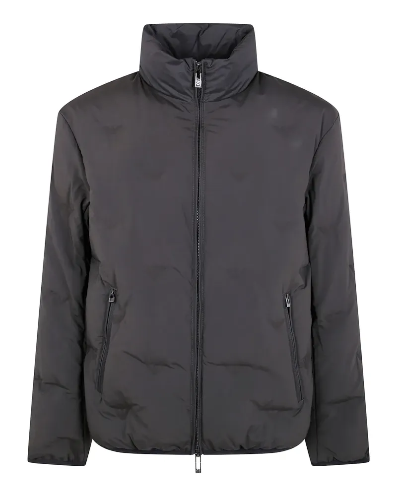 Emporio Armani zip-up padded jacket - Schwarz Schwarz