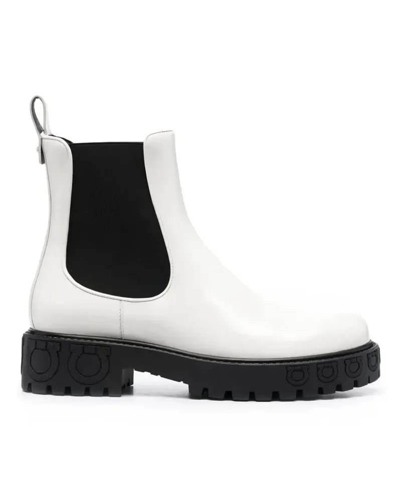 Ferragamo Gancini Stiefeletten - Weiß Weiß