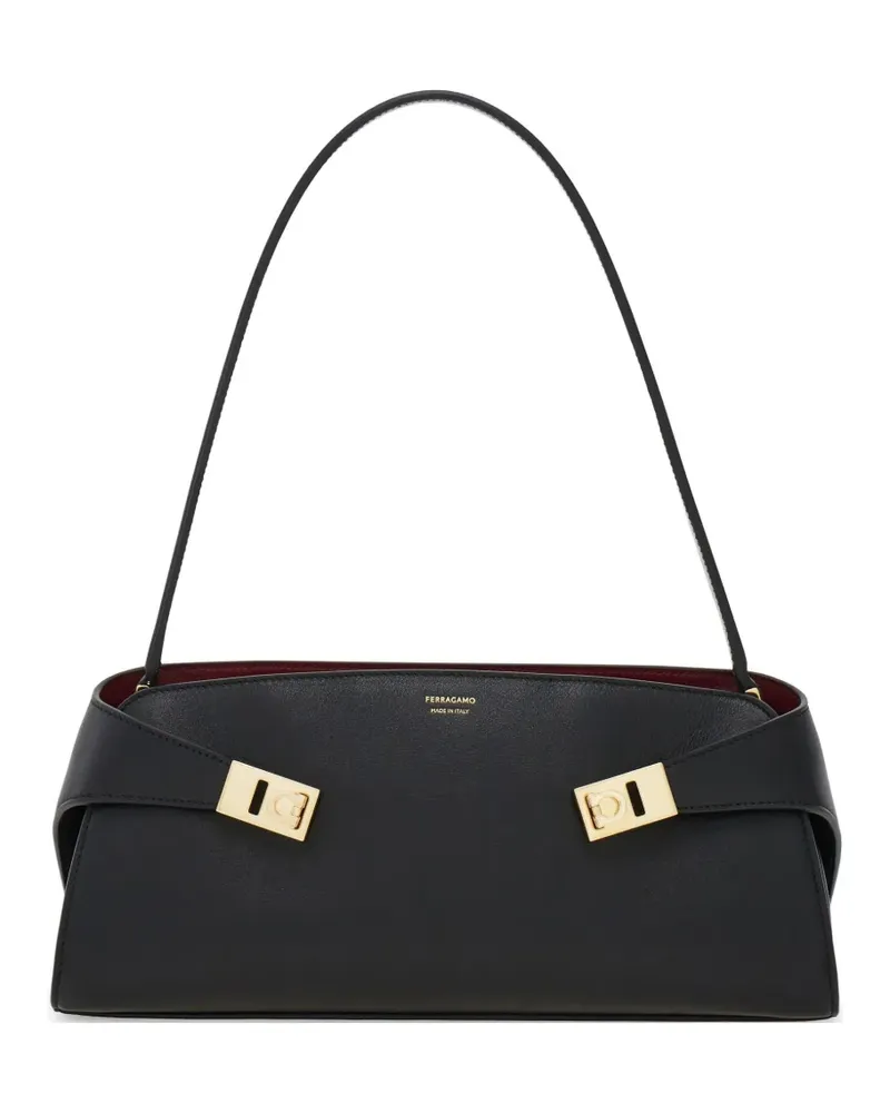 Ferragamo Hug East-West Schultertasche - Schwarz Schwarz