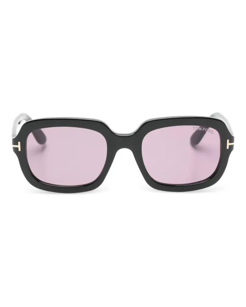 Tom Ford Lana 02 Sonnenbrille mit eckigem Gestell - Braun Braun