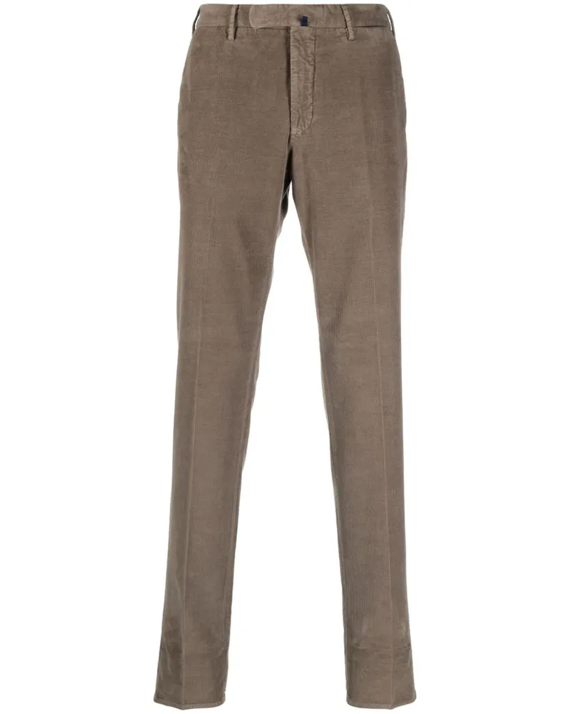 Incotex Gerade Chino aus Cord - Nude Nude