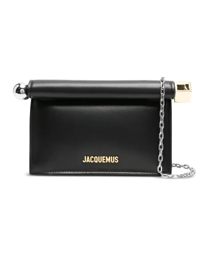 Jacquemus The Small Ronde Carré Clutch - Schwarz Schwarz