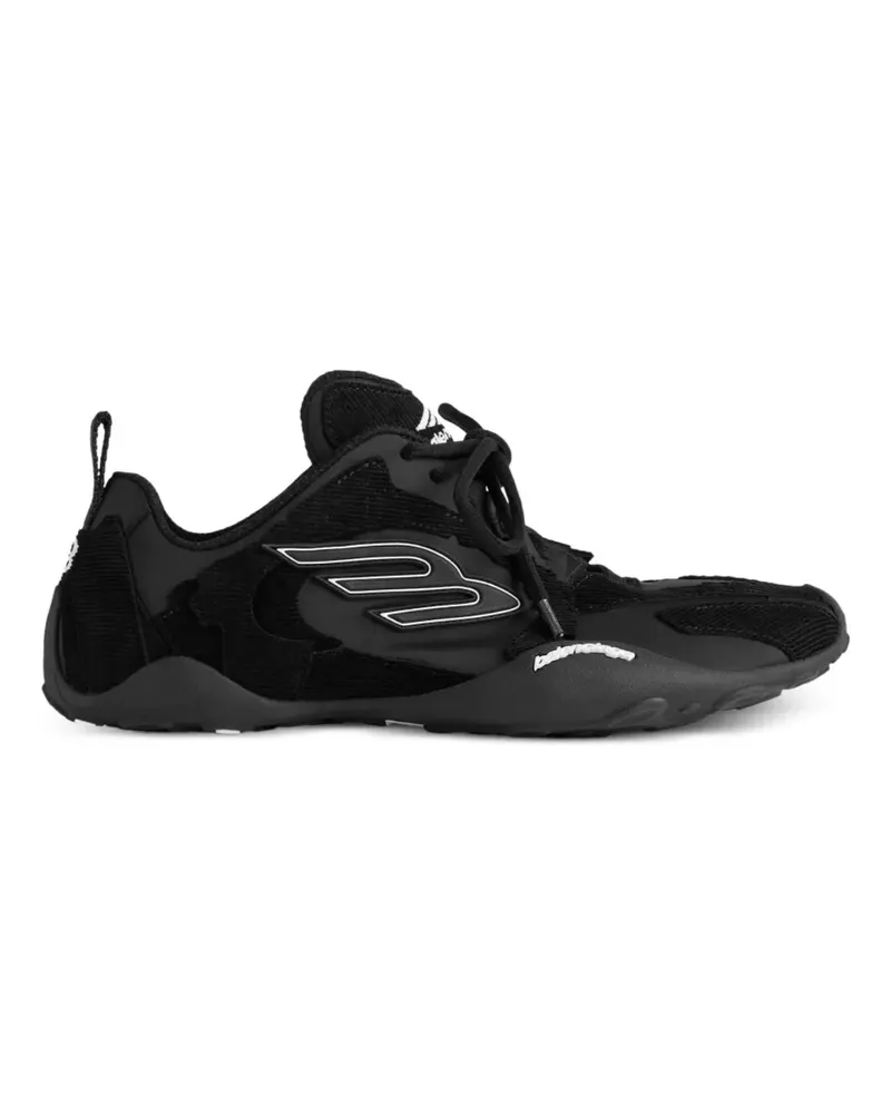 Balenciaga Monday Ultra Sneakers aus schwarzer Baumwolle und Polyester Schwarz