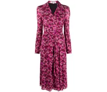 Phoenix Wickelkleid in Mesh-Optik - Schwarz