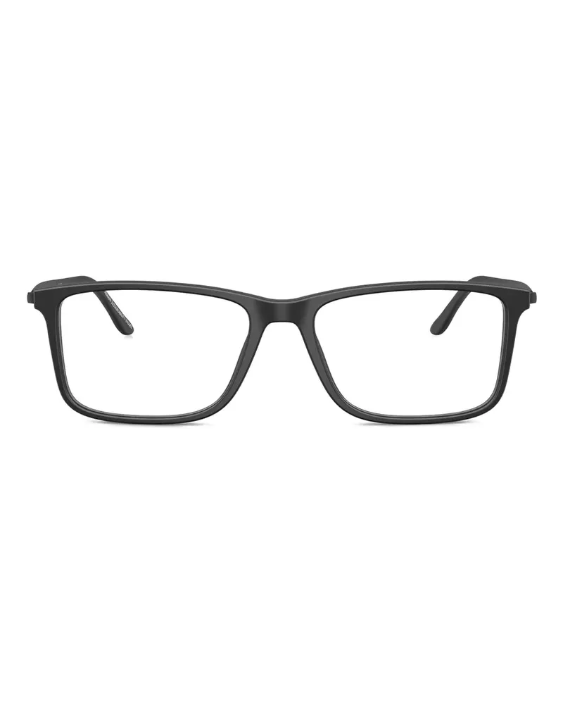 Giorgio Armani Brille mit eckigem Gestell - Schwarz Schwarz