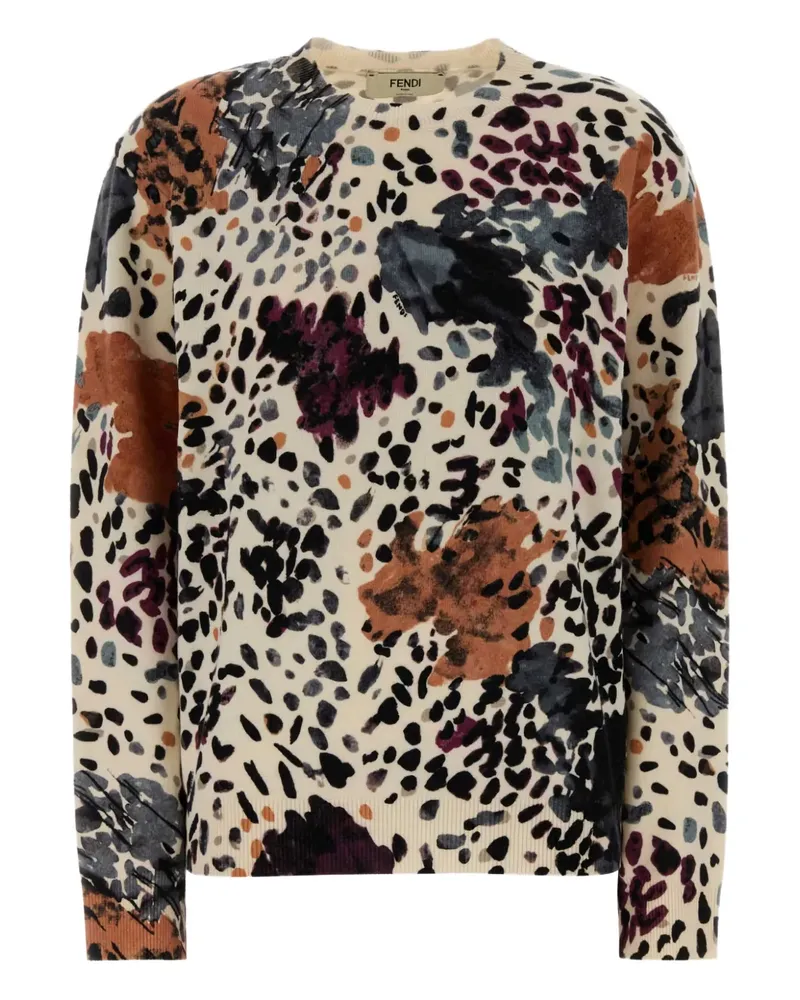 Fendi printed sweater - Nude Nude