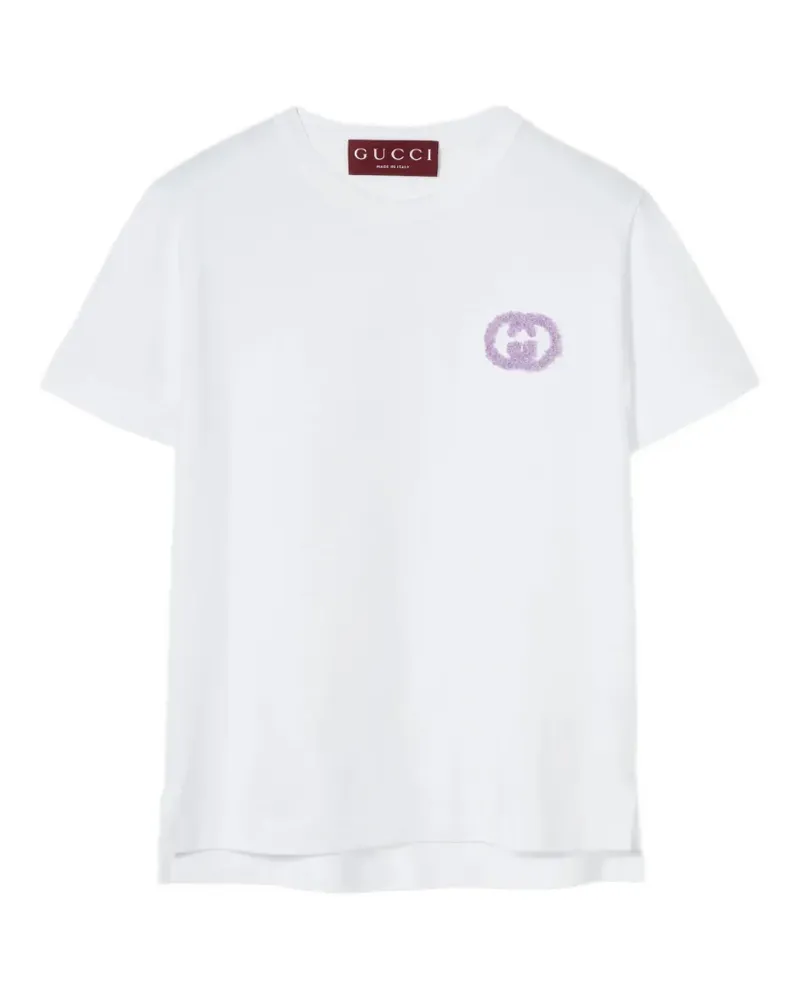Gucci T-Shirt mit GG - Weiß Weiß