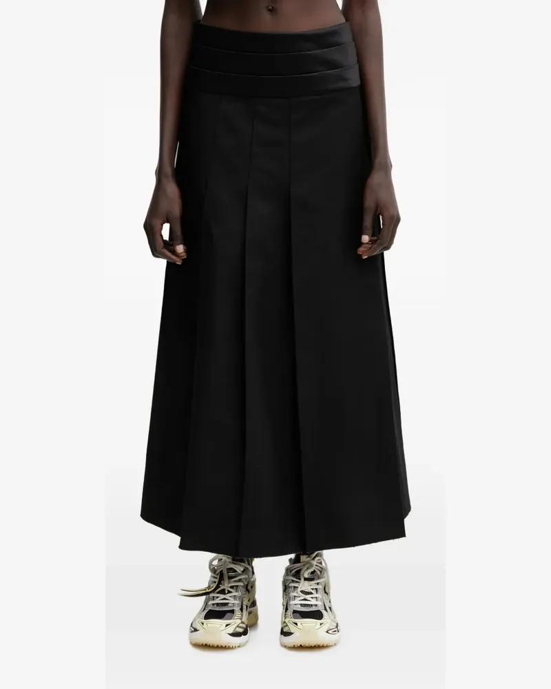 Undercover pleated maxi skirt - Schwarz Schwarz
