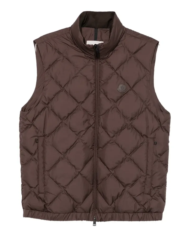 Moncler Chobe diamond-quilted gilet - Braun Braun