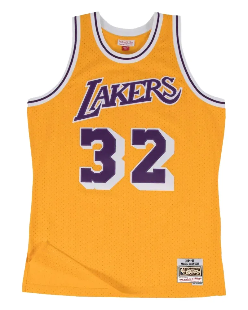 Mitchell & Ness x NBA Lakers 84 Magic Johnson Swingman Home Tanktop - Gelb Gelb