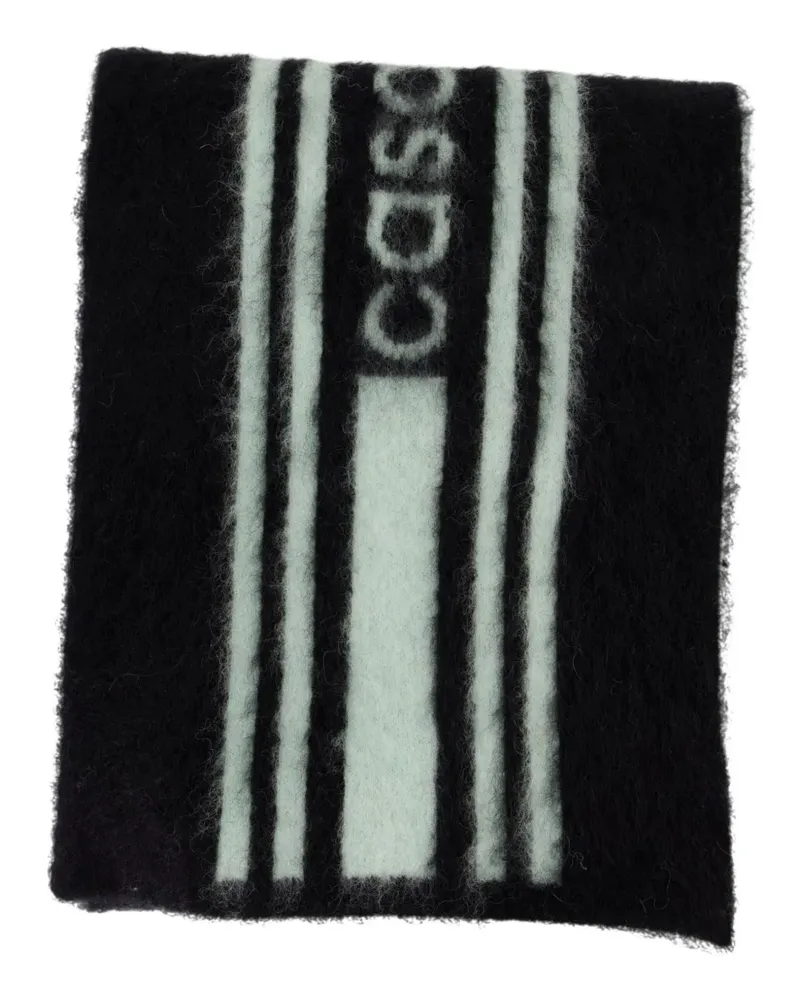 Casablanca Paris Schal mit Logo-Streifen - Schwarz Schwarz
