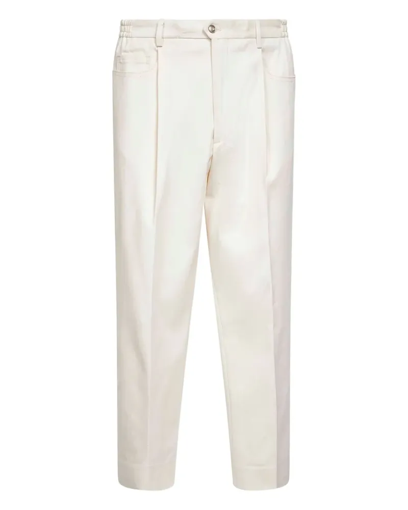 D4.0 Hose mit Tapered-Bein - Weiß Weiß