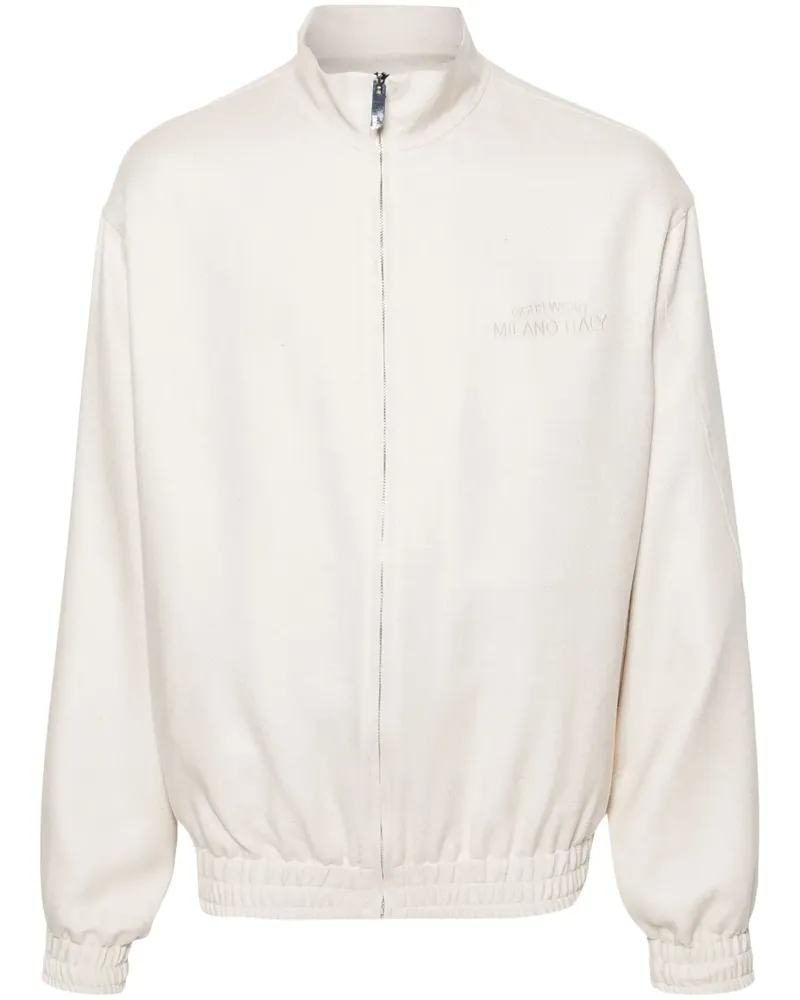 GCDS Sportjacke mit Logo-Stickerei - Nude Nude