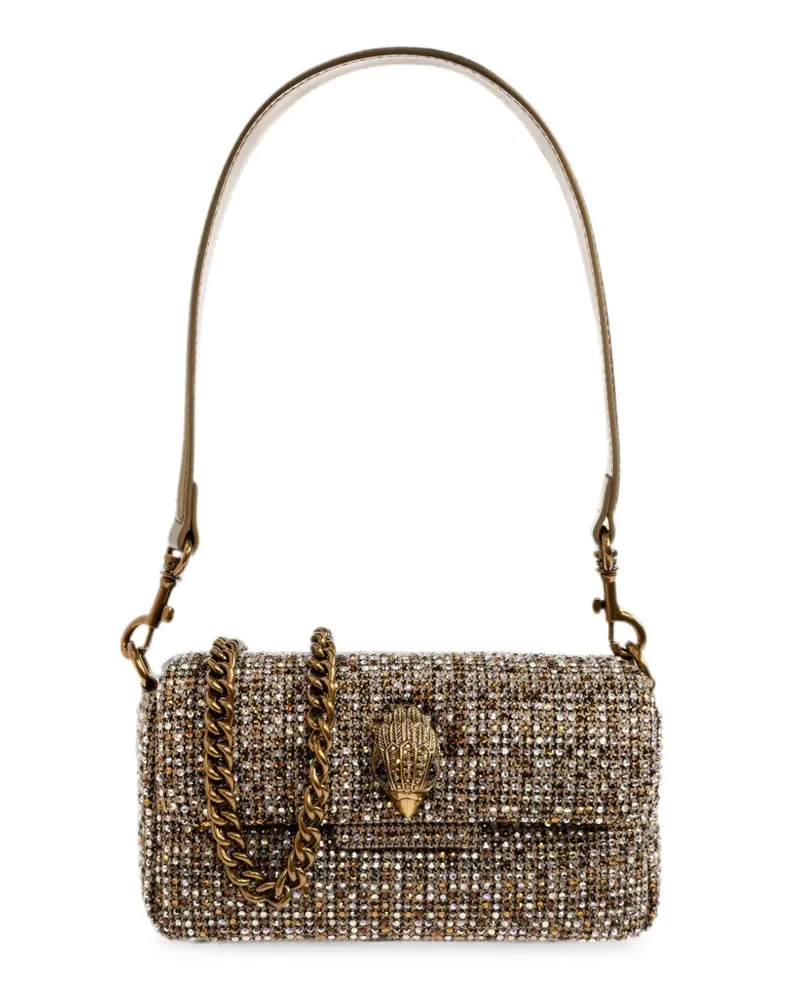 Kurt Geiger Mini Schultertasche mit Kristallen - Braun Braun
