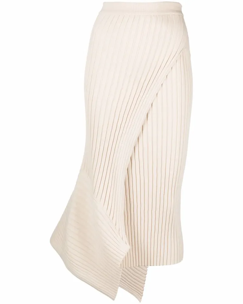 Stella McCartney Asymmetrischer Wickelrock - Nude Nude