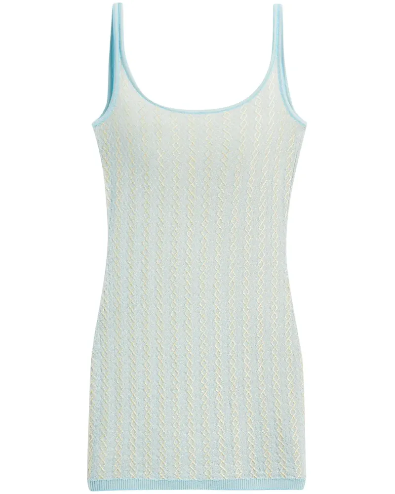 Jacquemus Gestricktes Minikleid - Blau Blau