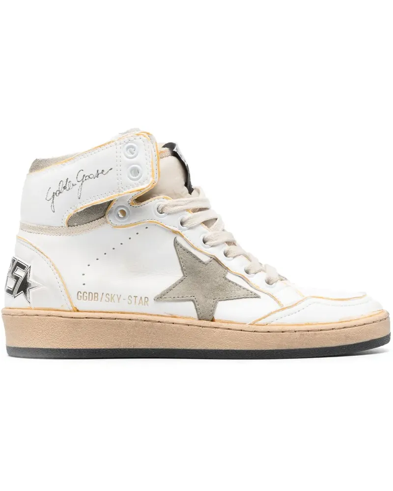 Golden Goose Sky-Star High-Top-Sneakers - Weiß Weiß