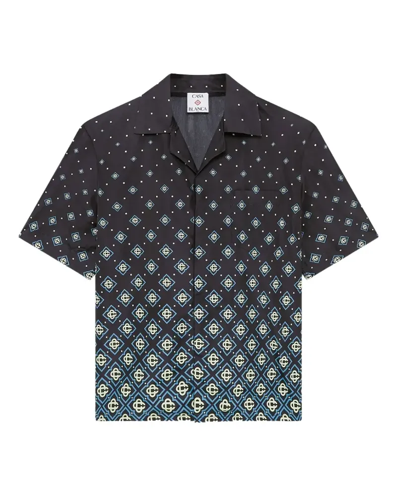 Casablanca Paris monogram printed shirt - Schwarz Schwarz