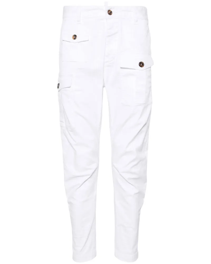 Dsquared2 Sexy Tapered-Cargohose - Weiß Weiß