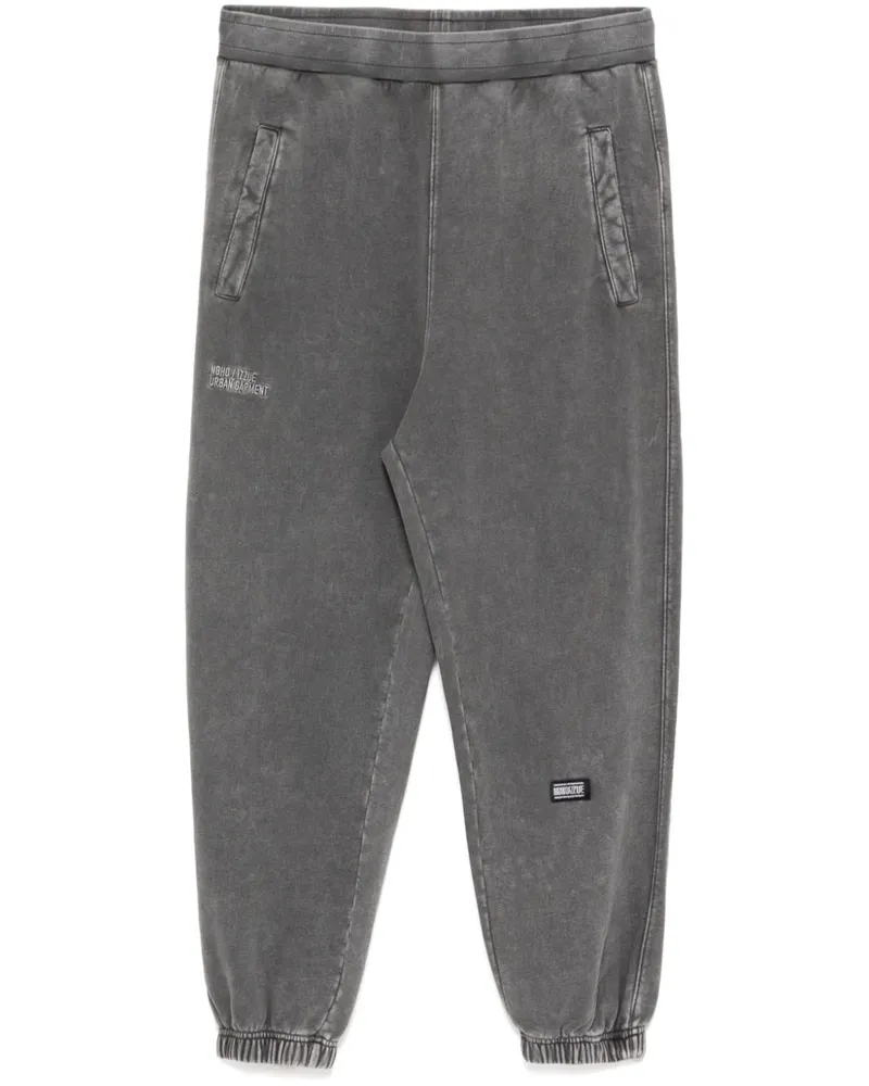 Izzue Hose mit Logo-Stickerei - Schwarz Schwarz