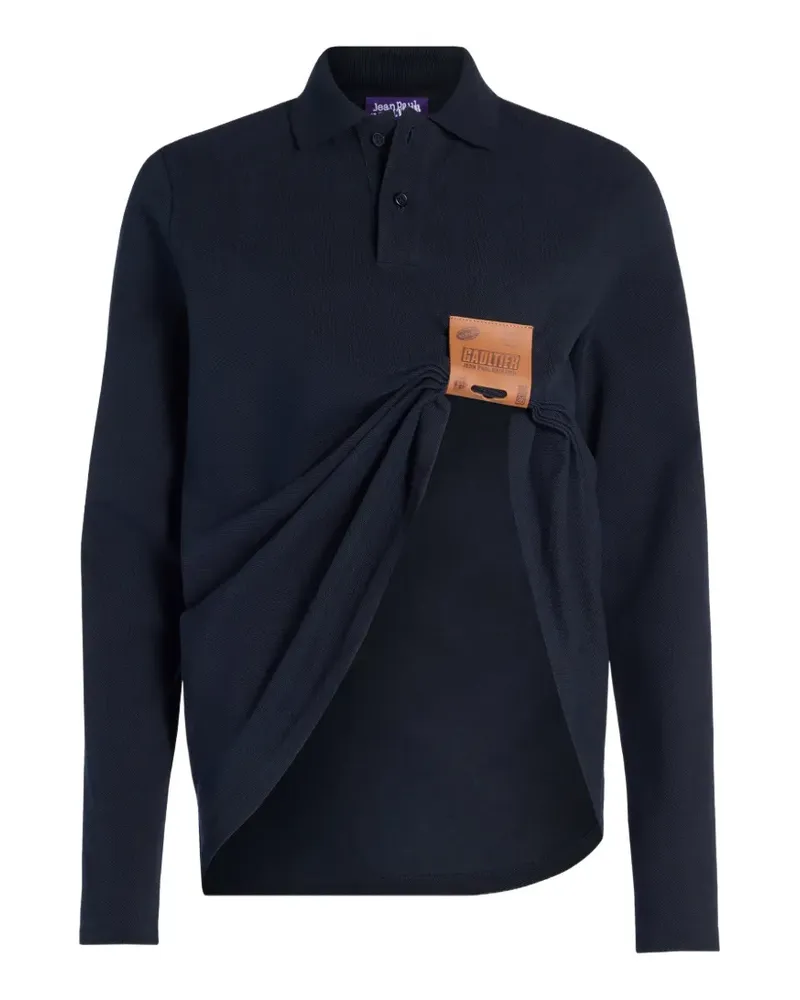 Jean Paul Gaultier Le Étiquette Poloshirt - Blau Blau