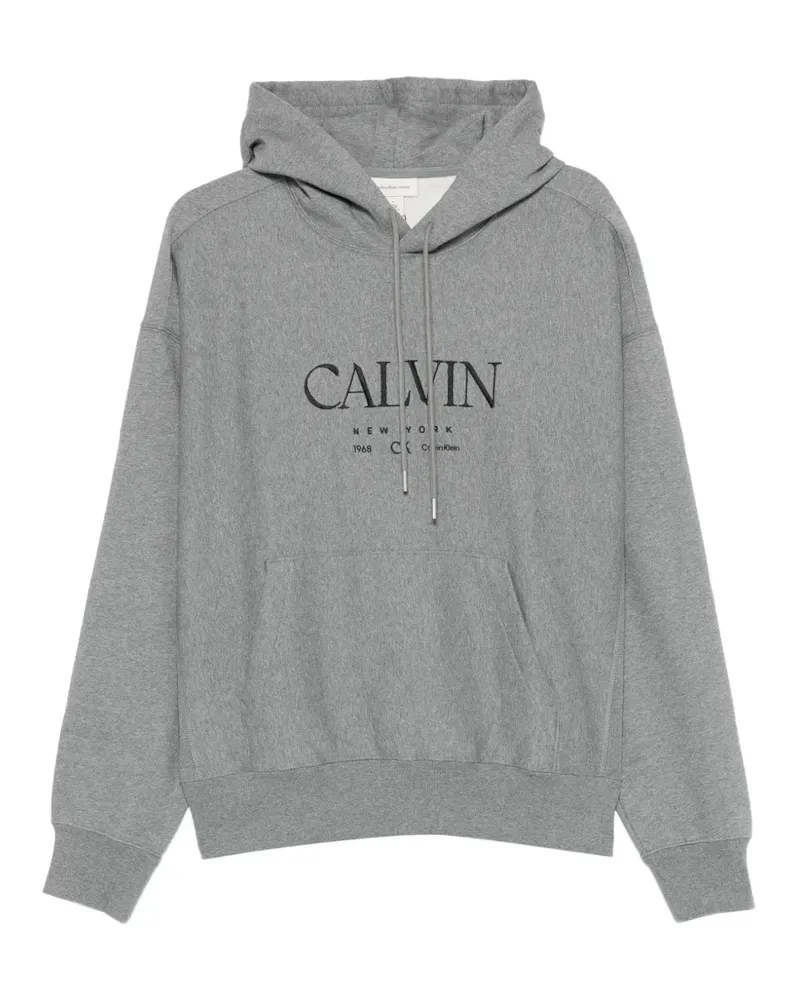 Calvin Klein Hoodie mit Logo - Grau Grau