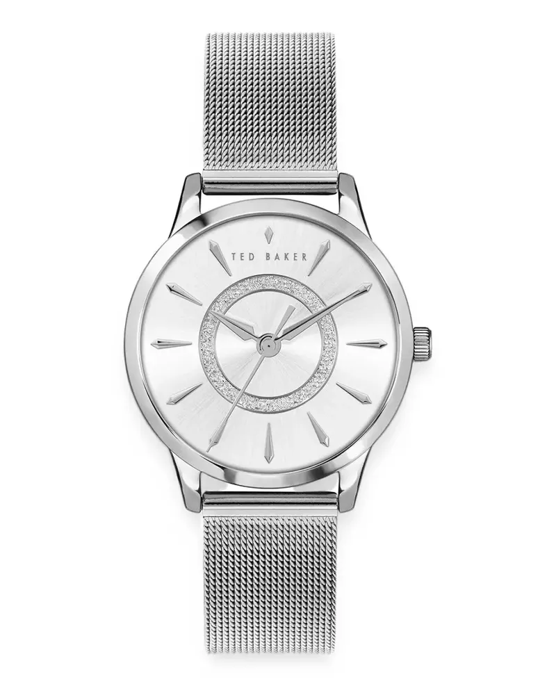 Ted Baker mesh strap 33mm watch - Silber Silber