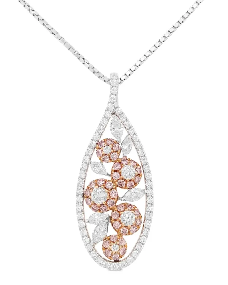 HYT Jewelry Platinhalskette mit Diamanten - Silber Silber