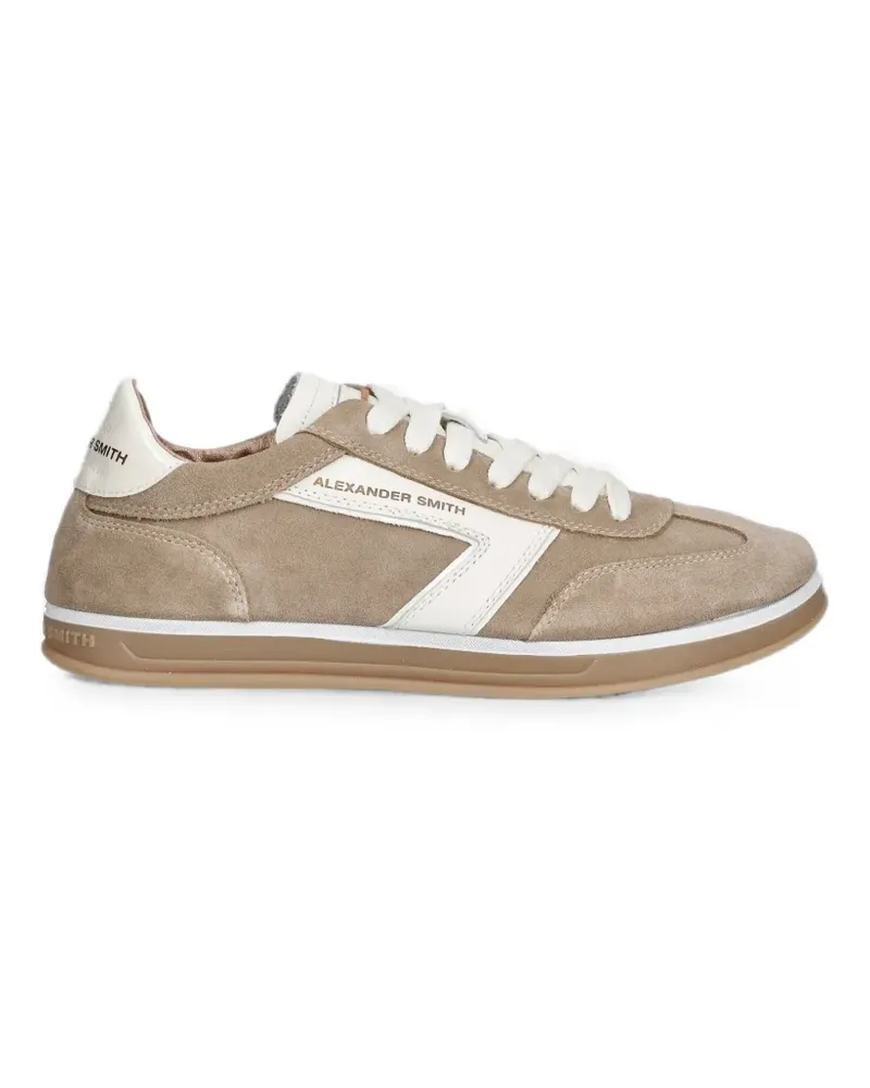 Alexander Smith Thames logo-print panelled sneakers - Nude Nude