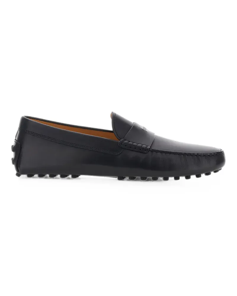 TOD'S logo-engraved loafers - Schwarz Schwarz