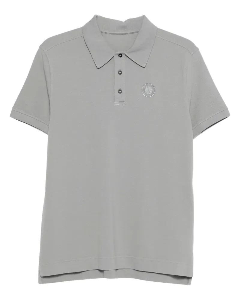 Canada Goose Poloshirt mit Logo-Patch - Grau Grau