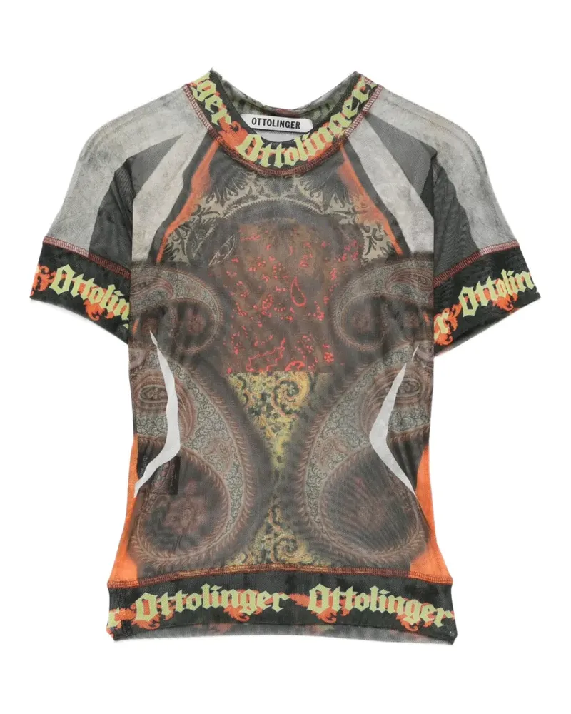 OTTOLINGER paisley-print T-shirt - Grau Grau