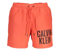 logo-print drawstring swim shorts - Rot