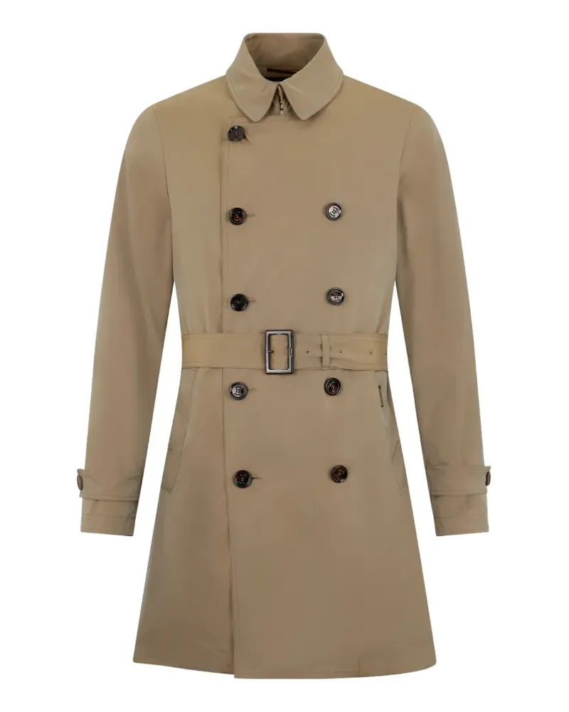 MOORER Trenchcoat mit Gürtel - Nude Nude