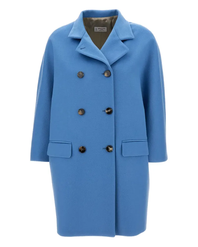 Alberto Biani button fastening pocket coat - Blau Blau