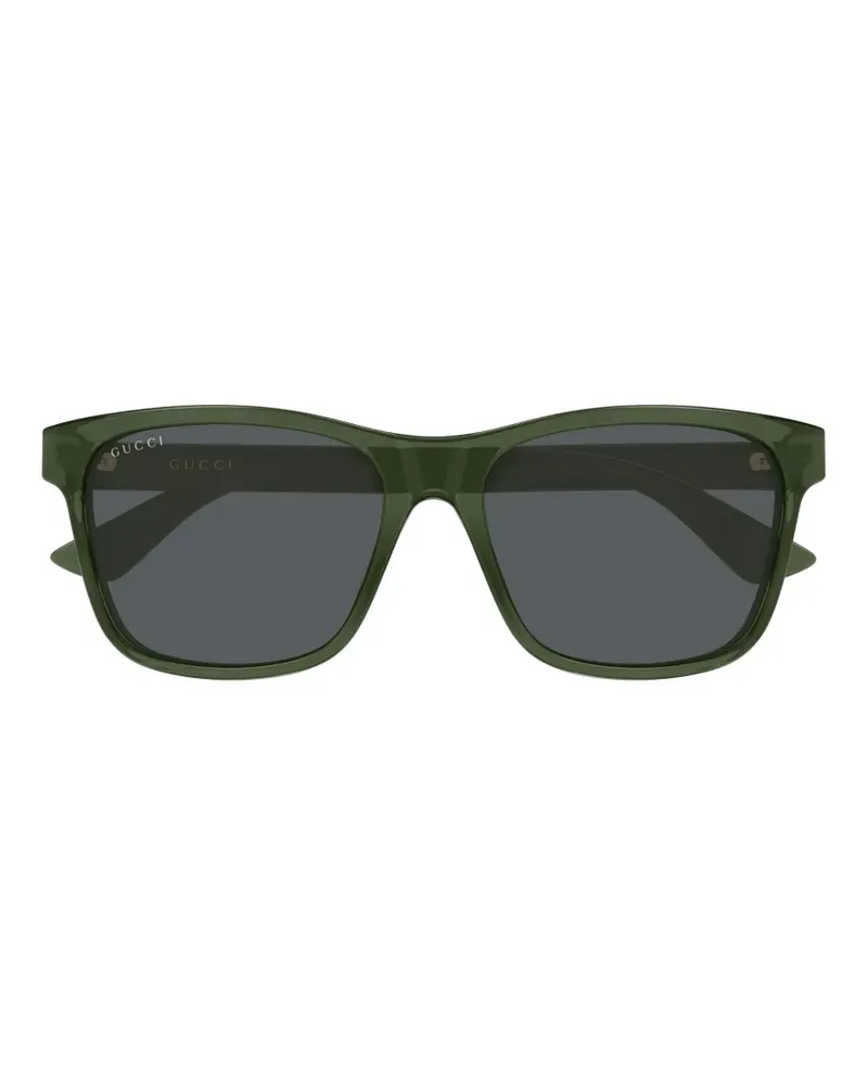 Gucci Sonnenbrille mit eckigem Gestell - Grün Grün