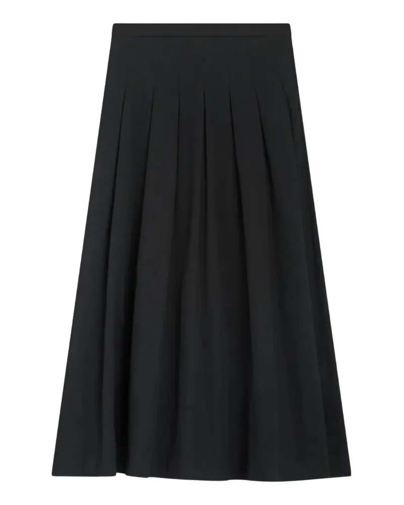 PT TORINO Mirna pleated A-line midi skirt - Schwarz Schwarz